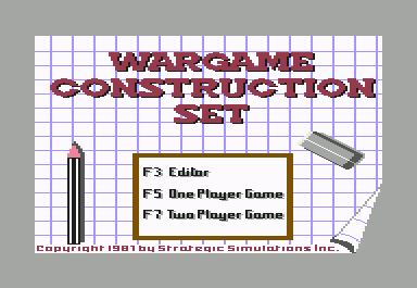 Wargame Construction Set screenshot 3 for Commodore 64